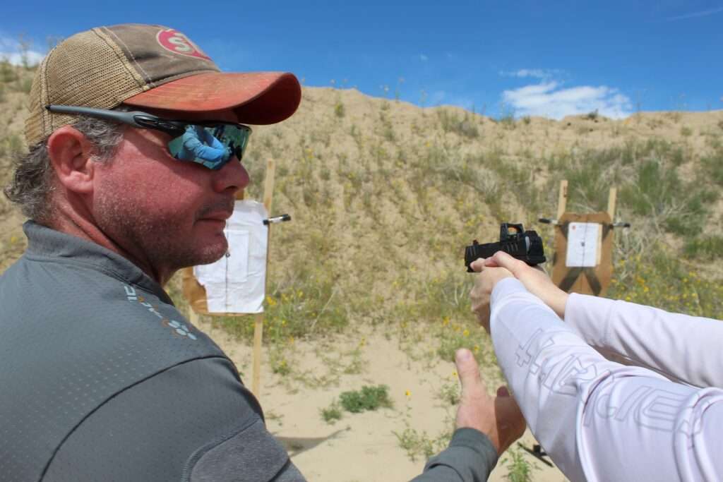 Dave S instructs a customer Tactical Hyve Cheat Codes of Shooting